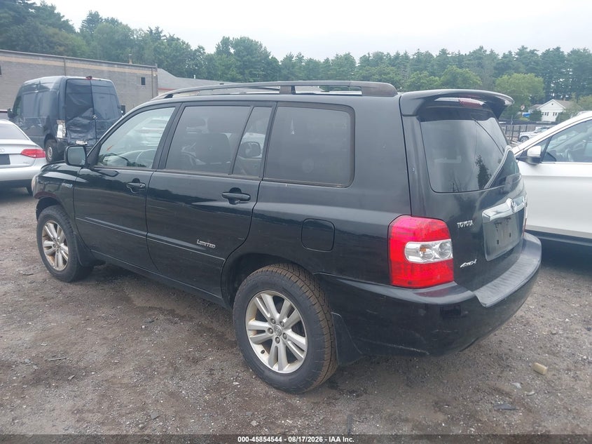 2006 TOYOTA HIGHLANDER SPORT UTILITY VEHICLE 3.3L V-6 DOHC, VVT, 208HP