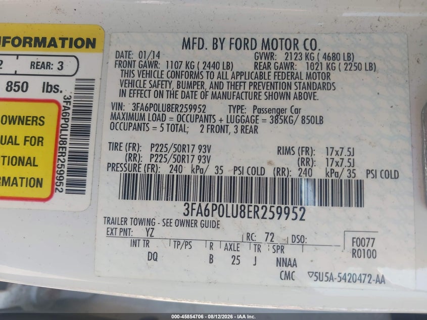 2014 FORD FUSION HYBRID SE · Фото 9
