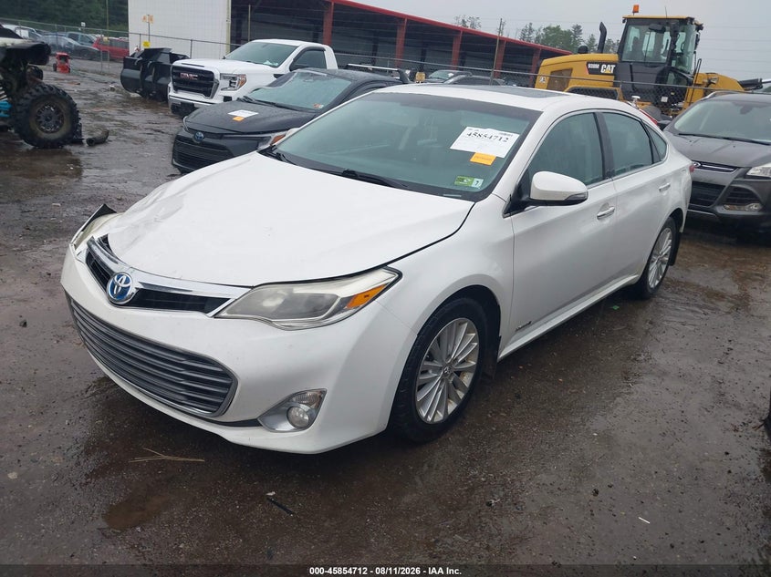 2013 TOYOTA AVALON SEDAN 2.5L I-4 DOHC, VVT, 156HP