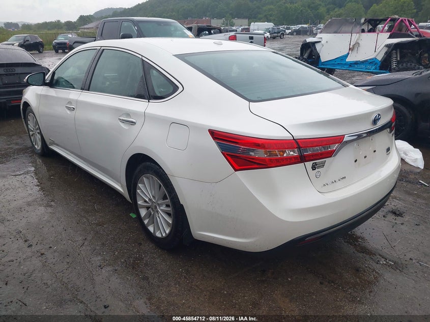 2013 TOYOTA AVALON SEDAN 2.5L I-4 DOHC, VVT, 156HP
