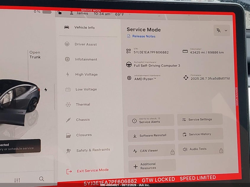 2023 TESLA MODEL 3 SEDAN U U UX
