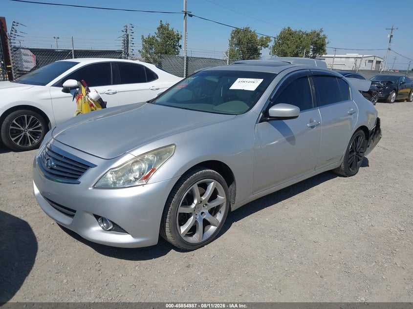 2011 Infiniti G, Rear, IAAI, VIN JN1CV6AP6BM501924 — photo 2