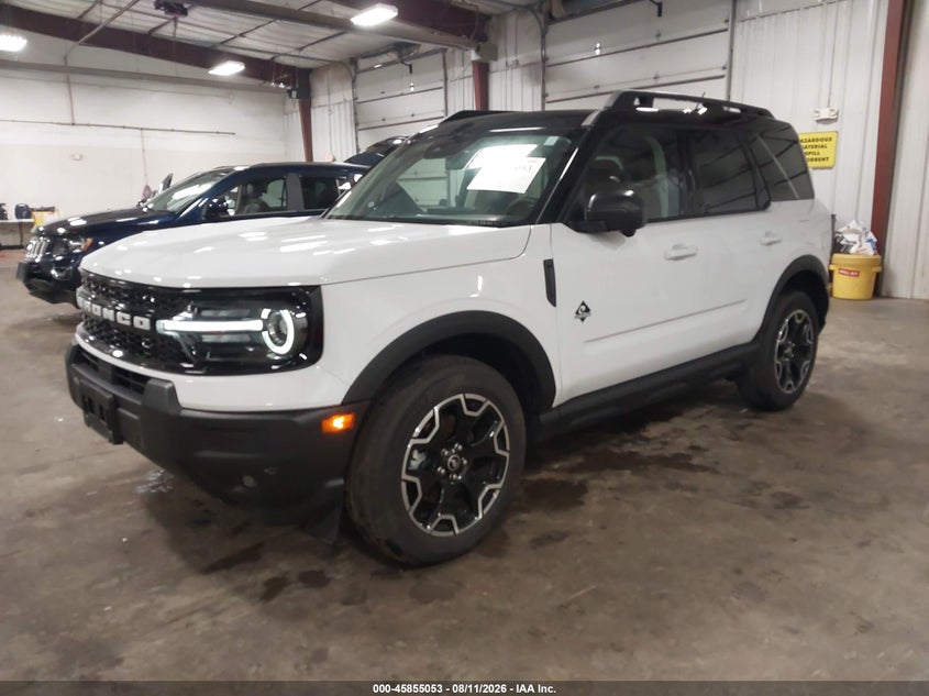 Vin: 3fmcr9cn9srf52643, lot: 46353986, ford bronco sport outer banks 20252