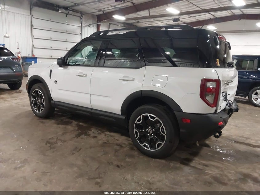 Vin: 3fmcr9cn9srf52643, lot: 46353986, ford bronco sport outer banks 20253