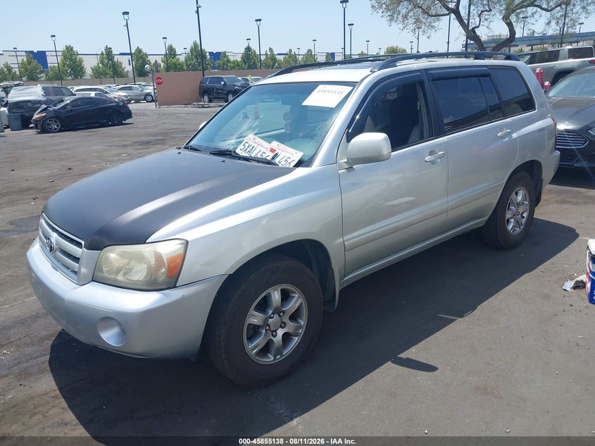 2006 TOYOTA HIGHLANDER SPORT UTILITY VEHICLE 3.3L V-6 DOHC, VVT, 215HP
