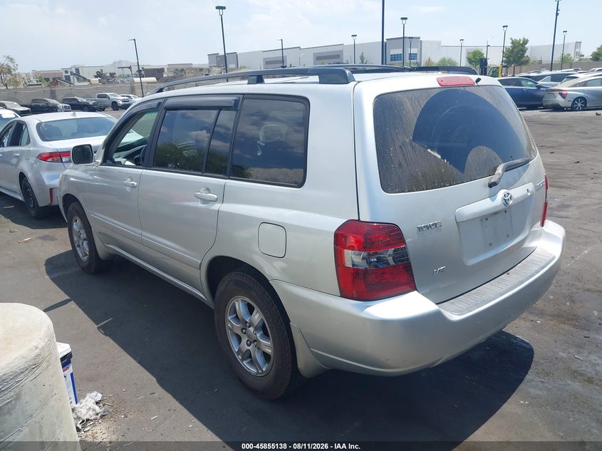 2006 TOYOTA HIGHLANDER SPORT UTILITY VEHICLE 3.3L V-6 DOHC, VVT, 215HP