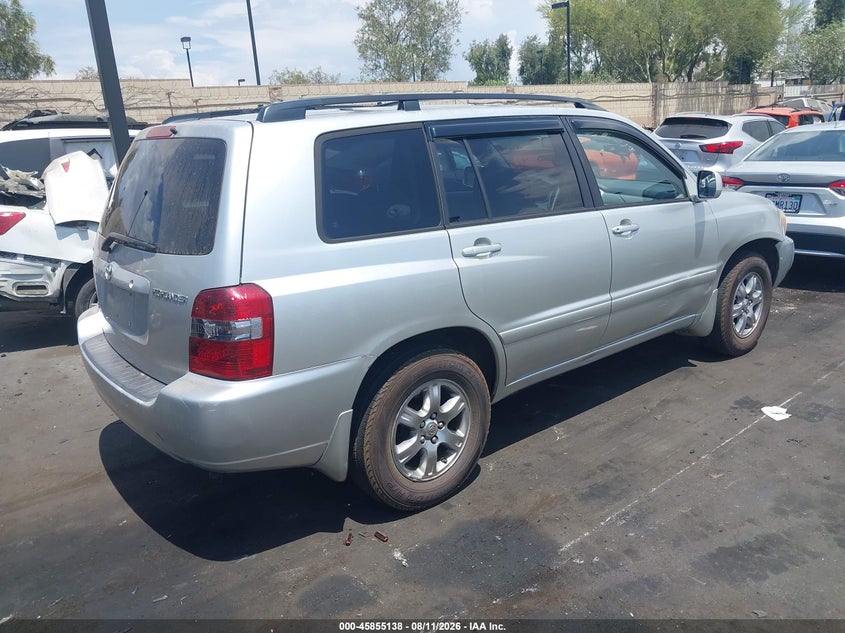 2006 TOYOTA HIGHLANDER SPORT UTILITY VEHICLE 3.3L V-6 DOHC, VVT, 215HP