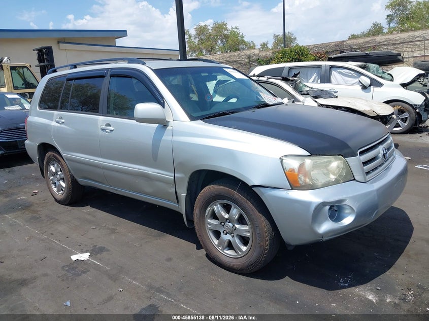 2006 TOYOTA HIGHLANDER SPORT UTILITY VEHICLE 3.3L V-6 DOHC, VVT, 215HP