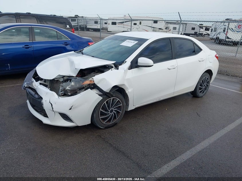 2015 Toyota Corolla, Удар спереду, IAAI, VIN 5YFBURHE7FP274912 — фото 2