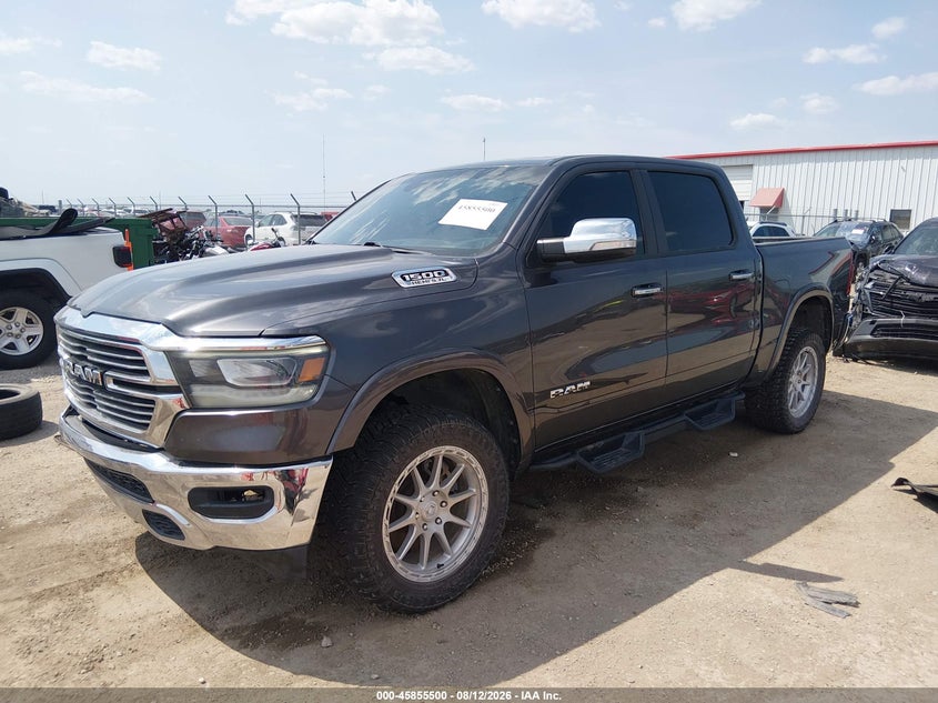 Vin: 1c6srfjt4mn700338, lot: 46354432, ram 1500 laramie  4x4 5'7 box 20212