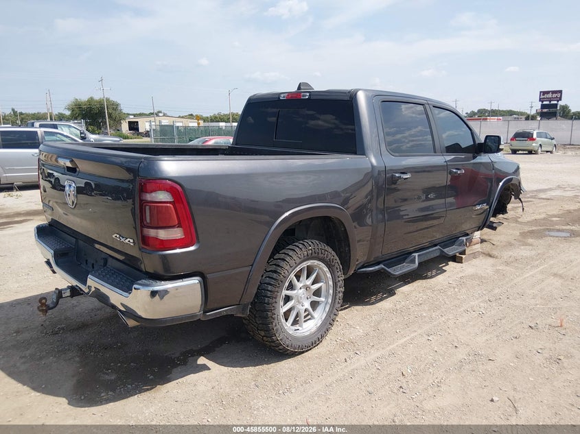 Vin: 1c6srfjt4mn700338, lot: 46354432, ram 1500 laramie  4x4 5'7 box 20214