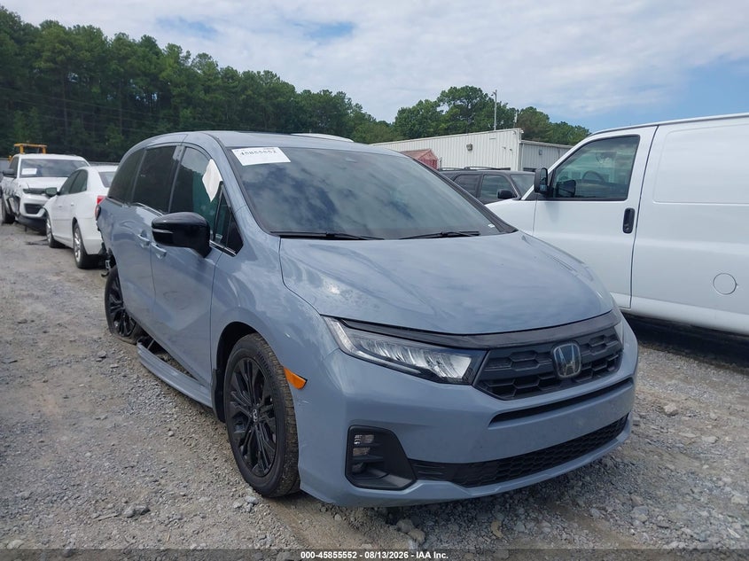 2025 Honda Odyssey Sport-L, Правий зад, IAAI, VIN 5FNRL6H72SB025389