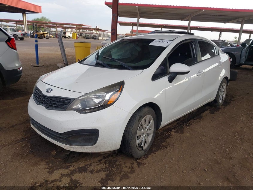 2013 Kia Rio, Right Rear, IAAI, VIN KNADM4A39D6170489 — photo 2