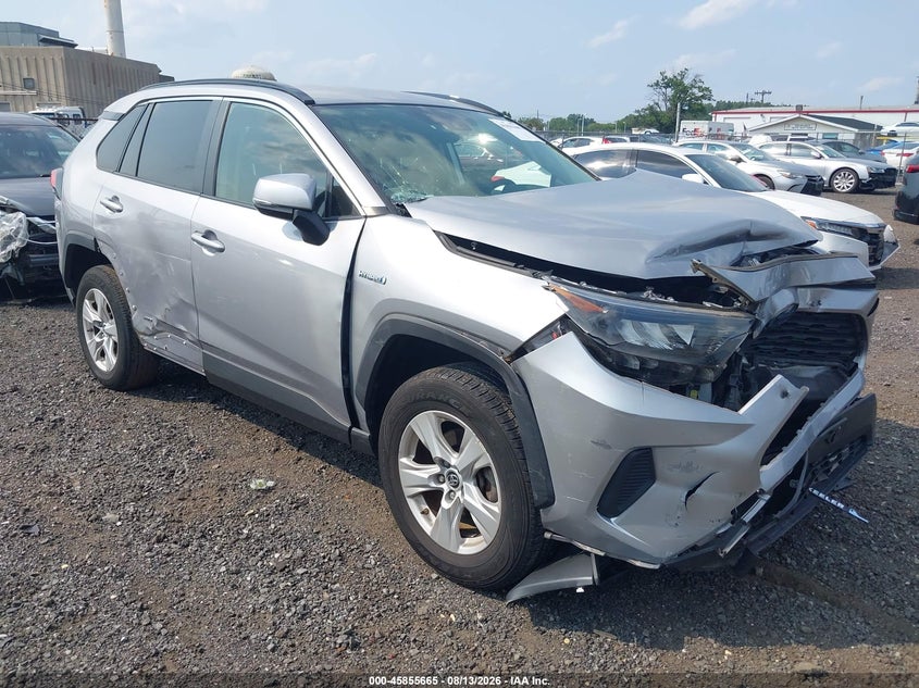 Vin: jtmmwrfv6kd030848, lot: 46354598, toyota rav4 hybrid le 20191