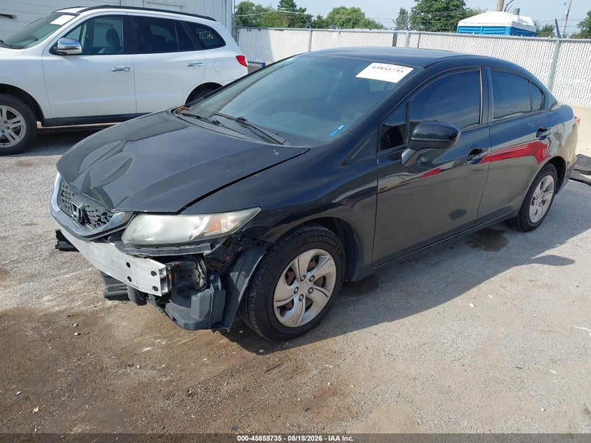 Vin: 19xfb2f58ee008008, lot: 46354668, honda civic lx 20142