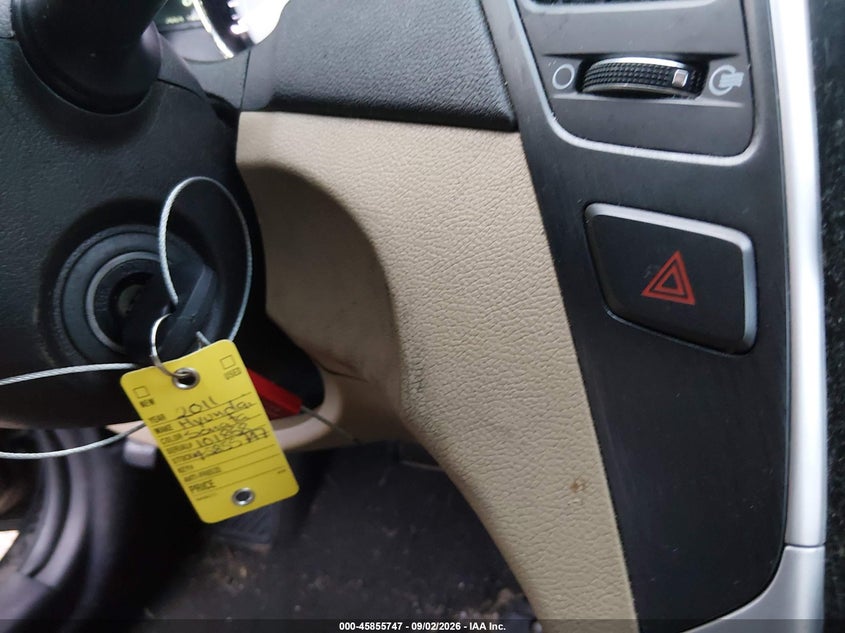 2011 HYUNDAI SONATA SEDAN 2.4L I-4 DI, DOHC, VVT, 198HP