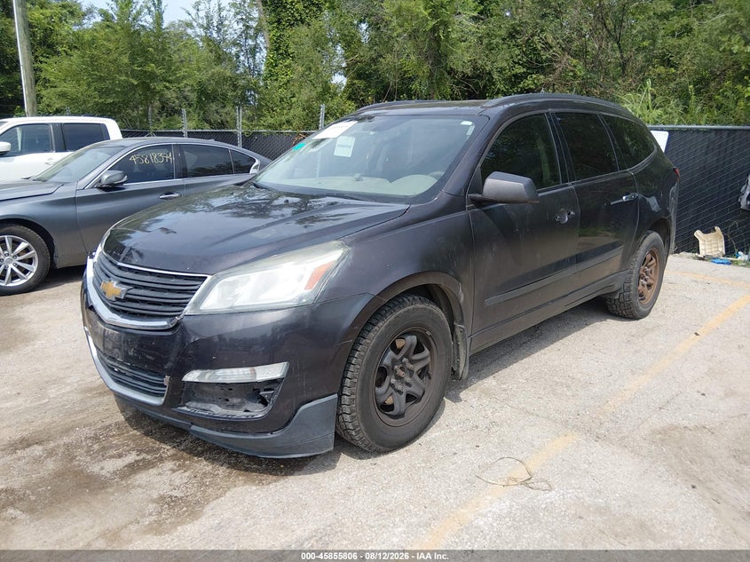 Vin: 1gnkvfkd0hj187315, lot: 46354739, chevrolet traverse ls 20172
