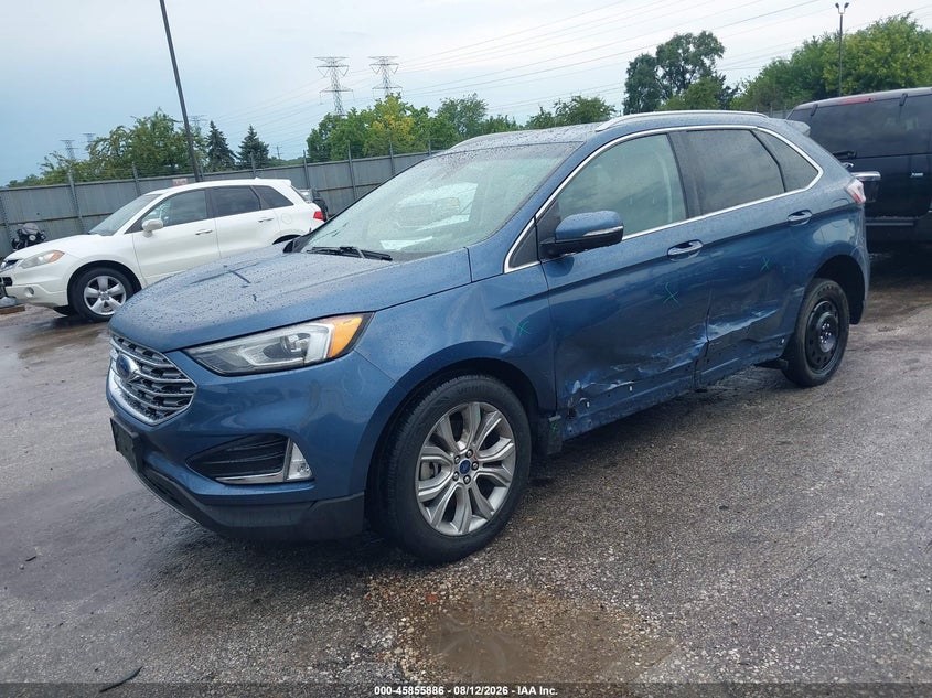 Vin: 2fmpk4k98kbc49669, lot: 46354819, ford edge titanium 20192