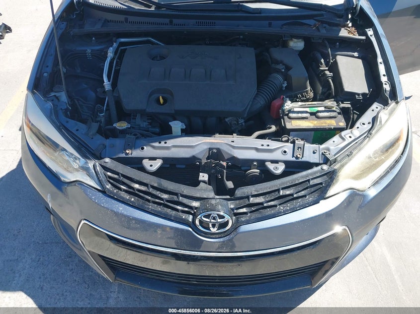 2016 TOYOTA COROLLA SEDAN 1.8L I-4 DOHC, VVT, 132HP