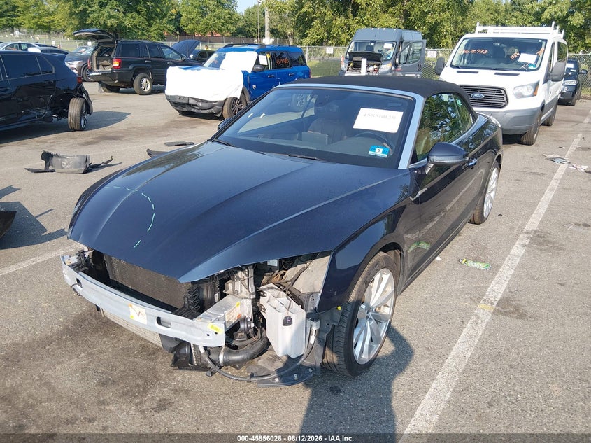 2018 Audi A5, Удар спереди, IAAI, VIN WAUWNGF57JN003678 — фото 2