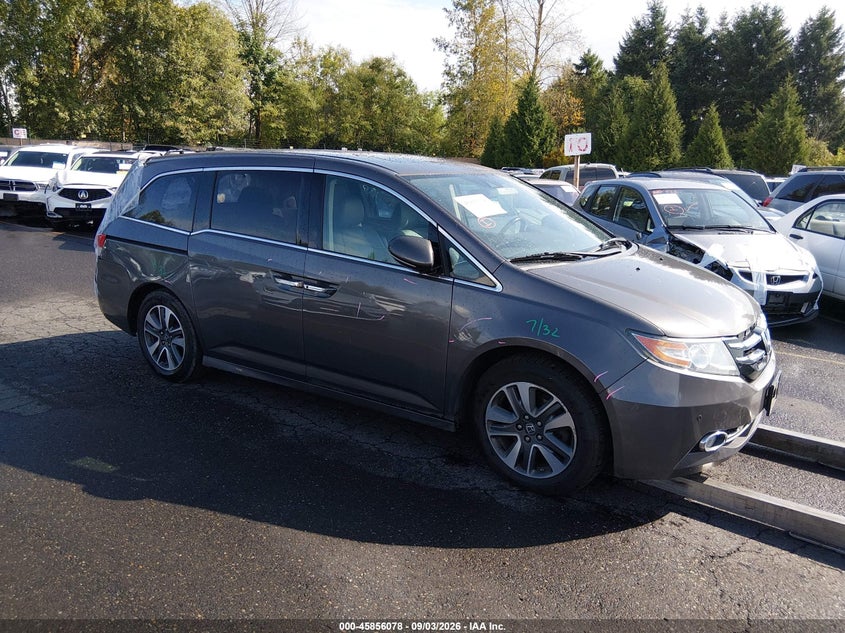 Vin: 5fnrl5h93gb055455, lot: 46355011, honda odyssey touring/touring elite 20161