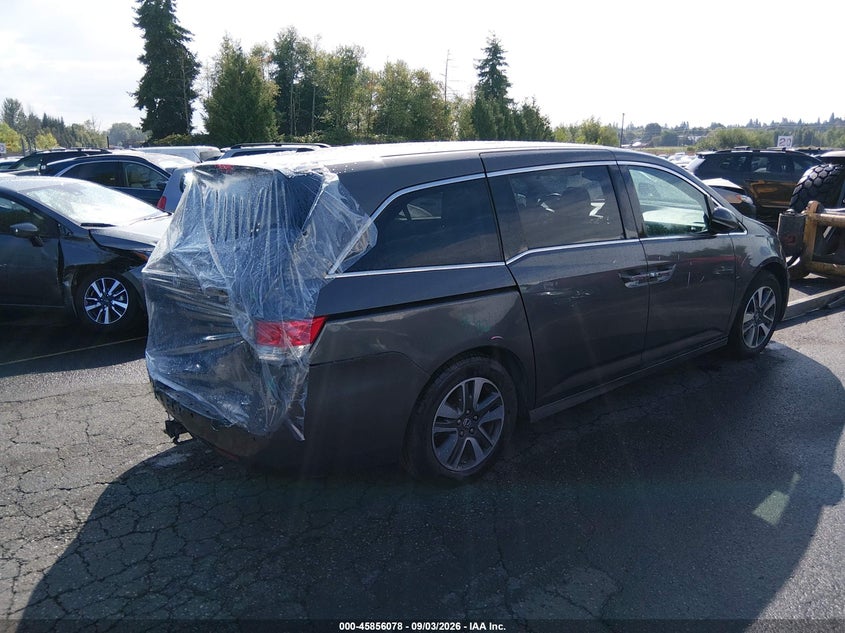 Vin: 5fnrl5h93gb055455, lot: 46355011, honda odyssey touring/touring elite 20164