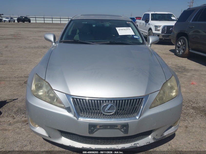 2009 LEXUS IS SEDAN 2.5L V-6 DI, DOHC, VVT, 204HP