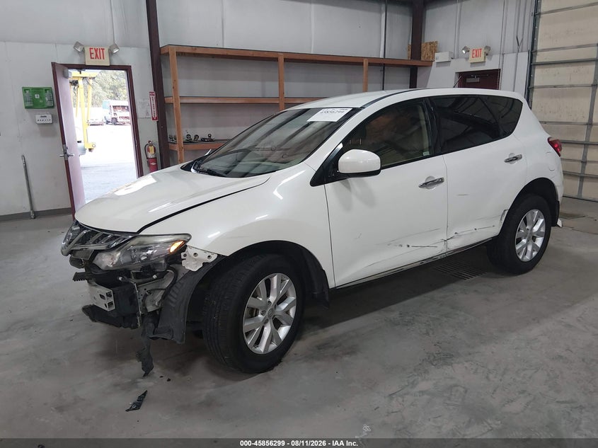 2013 Nissan Murano S, Right Front, IAAI, VIN JN8AZ1MW7DW320891 — photo 2