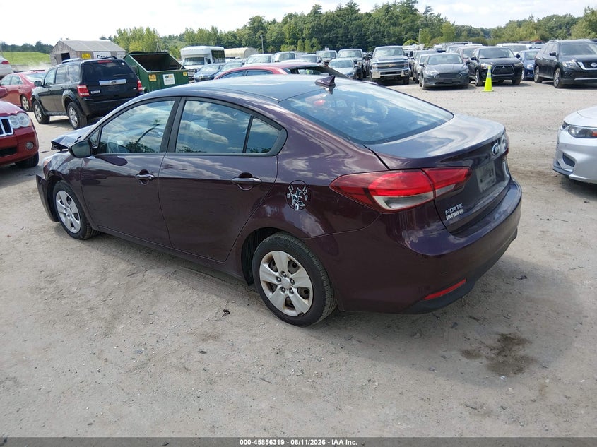 Vin: 3kpfl4a71je275518, lot: 46355252, kia forte lx 20183