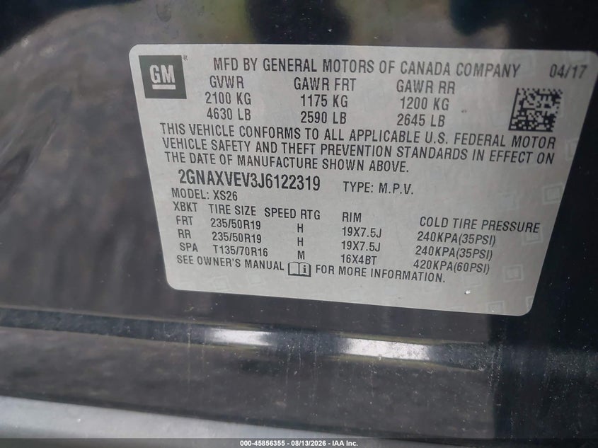 2018 CHEVROLET EQUINOX PREMIER · Фото 9