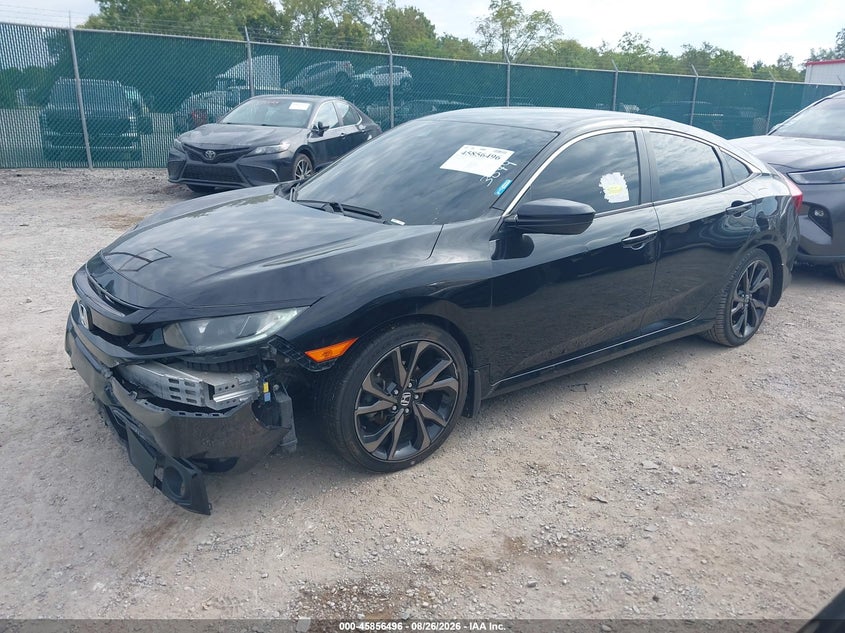 2019 Honda Civic, Front End, IAAI, VIN 2HGFC2F88KH605913 — photo 2