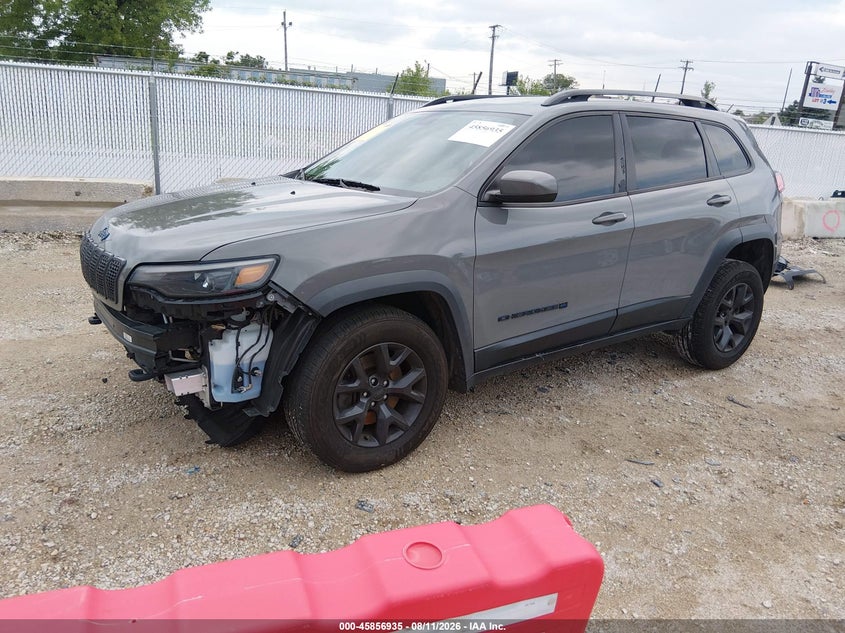 2019 Jeep Cherokee, Удар спереду, IAAI, VIN 1C4PJMCX6KD484196 — фото 2