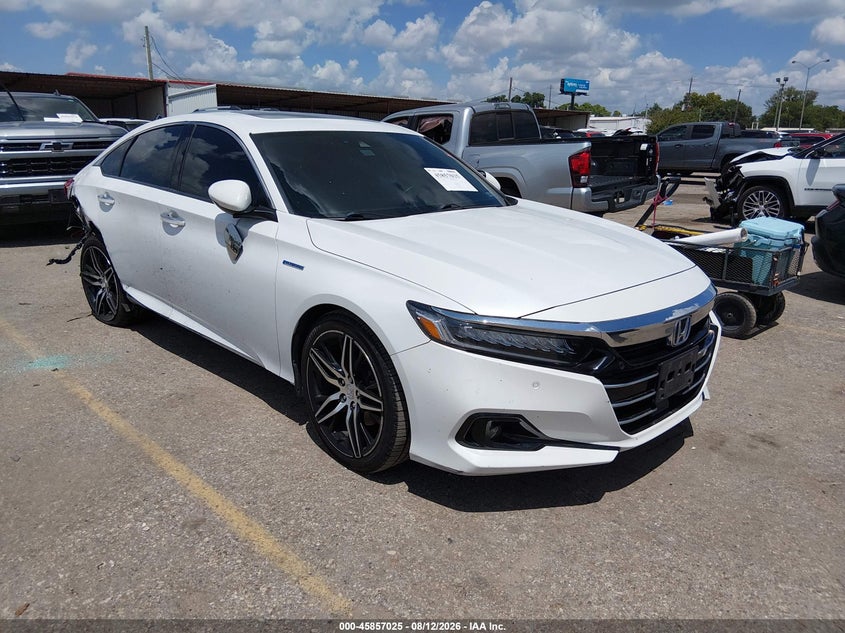 2022 Honda Accord Hybrid Touring, Right Rear, IAAI, VIN 1HGCV3F96NA011674