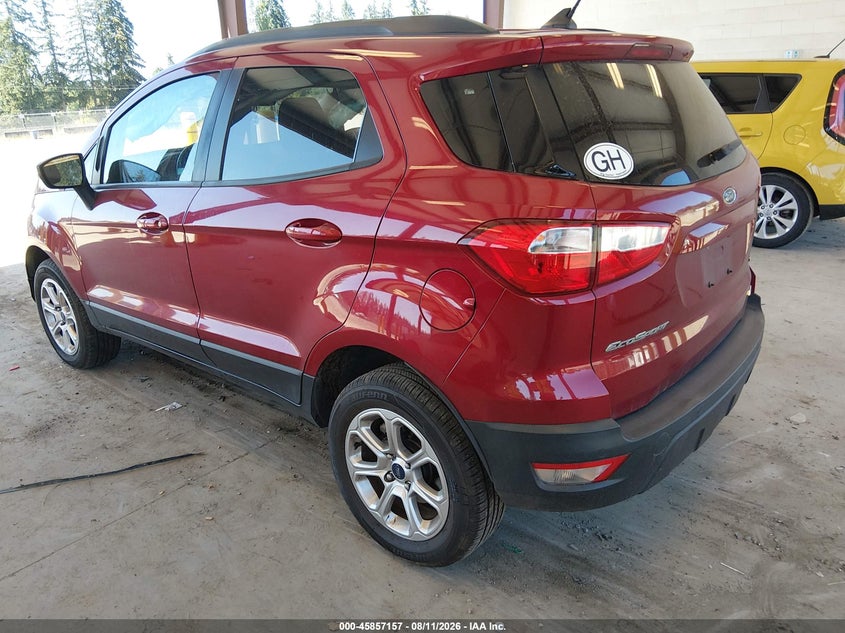 Vin: maj6p1ul7jc214389, lot: 46356090, ford ecosport se 20183