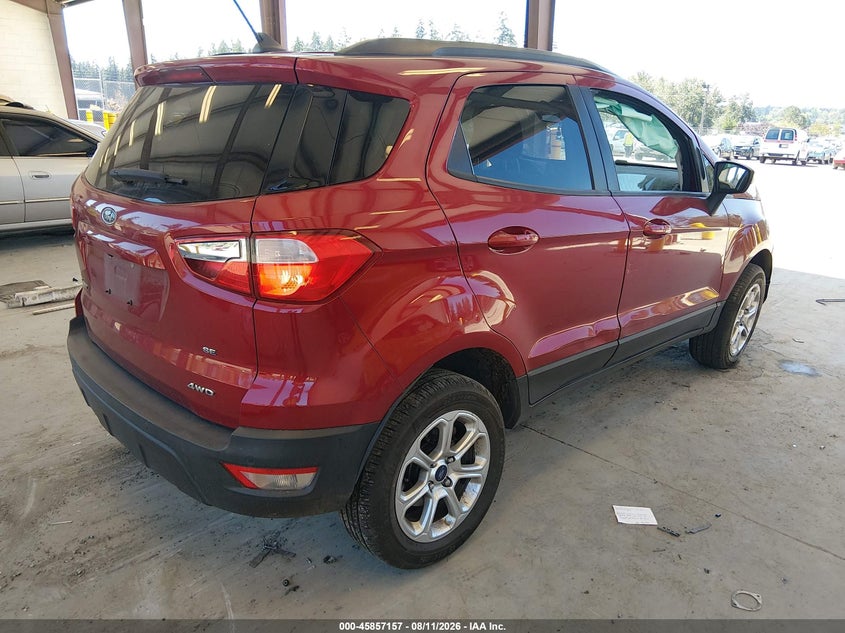 Vin: maj6p1ul7jc214389, lot: 46356090, ford ecosport se 20184