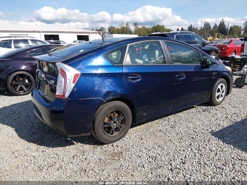 Vin: jtdkn3du8c1481106, lot: 46356134, toyota prius two 20124