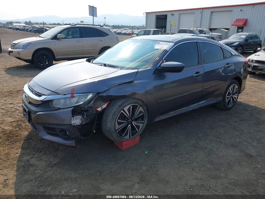 Vin: 19xfc1f30he200386, lot: 46356427, honda civic ex-t 20172