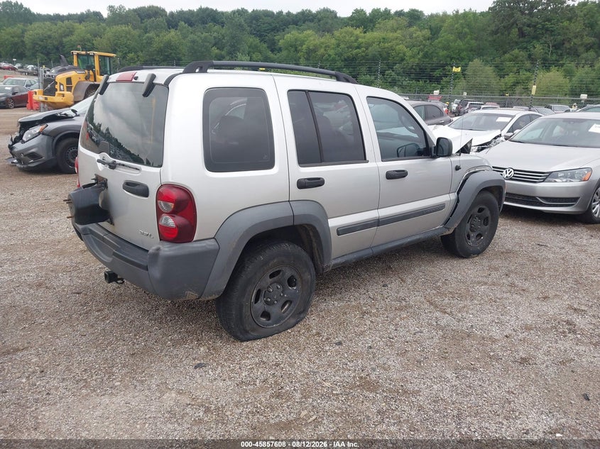 JEEP LIBERTY 2007 VIN 1J4GK48K87W629500