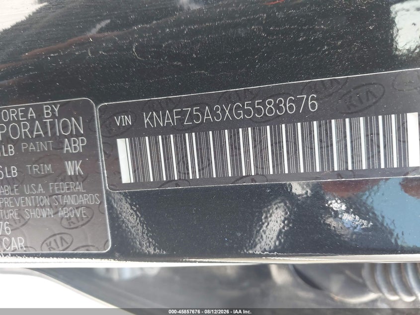 2016 KIA FORTE HATCHBACK 1.6L I-4 DI, DOHC, VVT, TURBO, 201HP