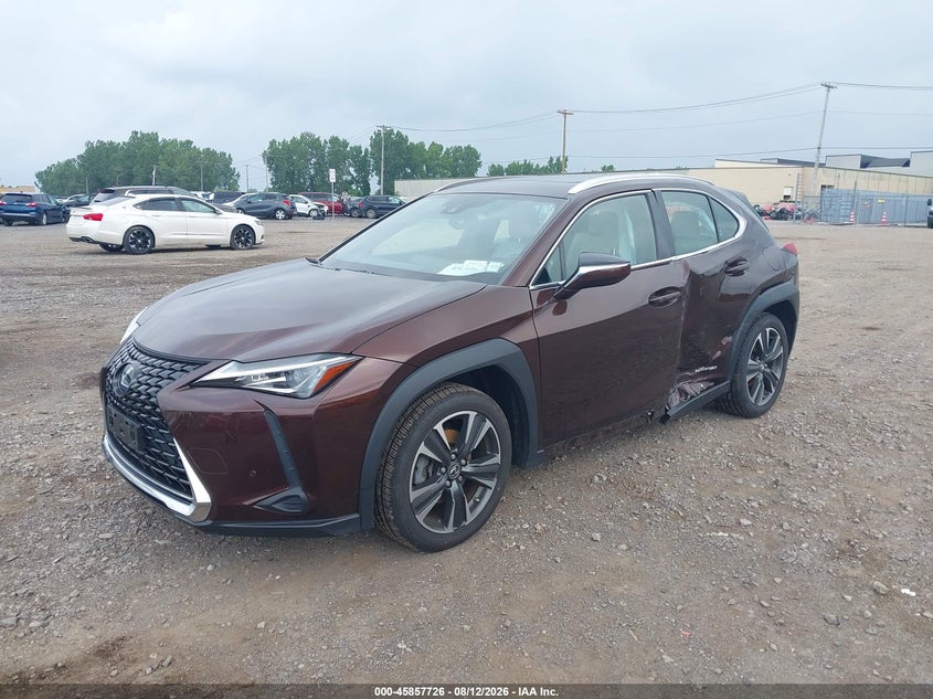 2019 Lexus UX, Левый бок, IAAI, VIN JTHU9JBH2K2011474 — фото 2