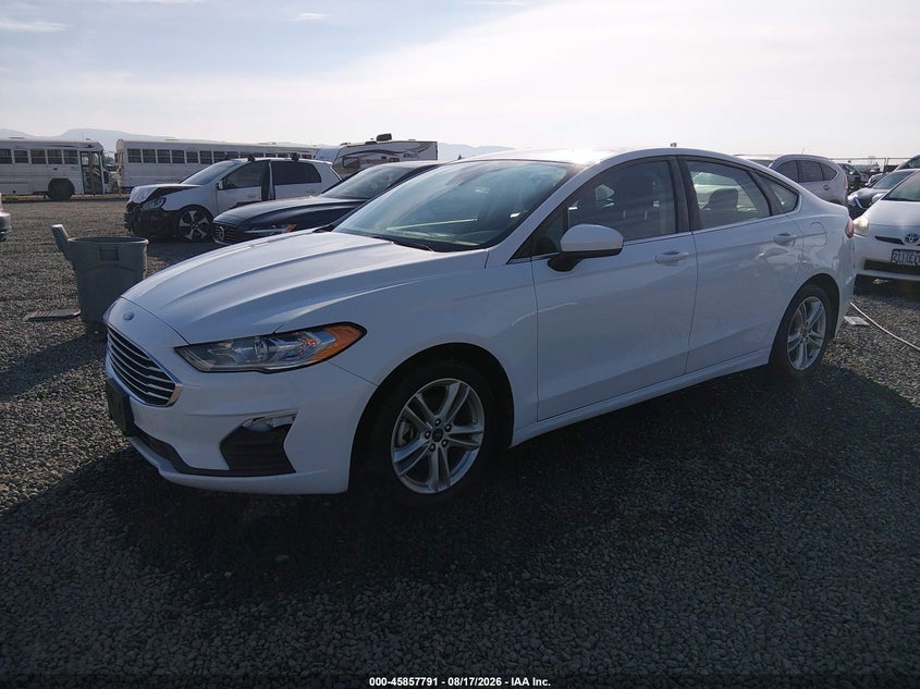 2019 Ford Fusion, Лівий перед, IAAI, VIN 3FA6P0HD1KR284809 — фото 2