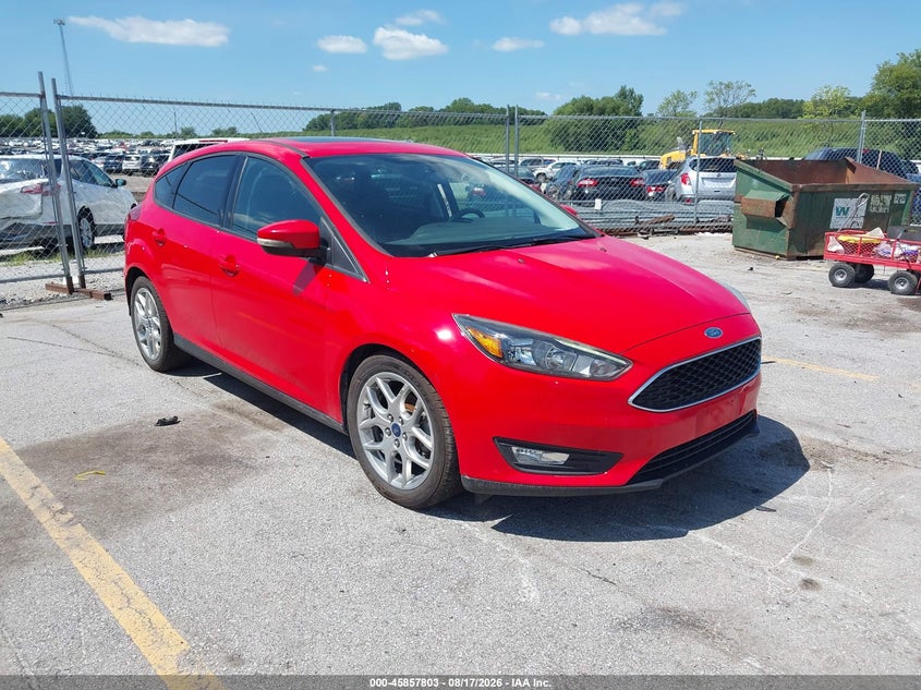 Vin: 1fadp3k29fl361284, lot: 46356736, ford focus se 20151
