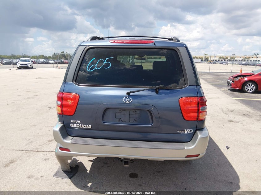 TOYOTA SEQUOIA 2003 VIN 5TDZT34A03S148590