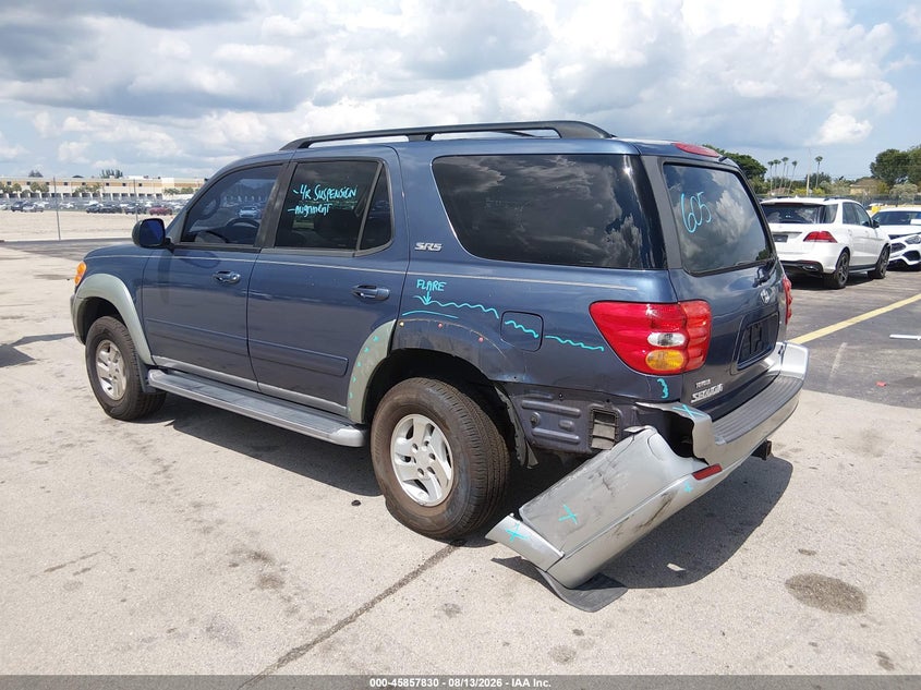TOYOTA SEQUOIA 2003 VIN 5TDZT34A03S148590