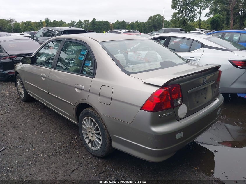 HONDA CIVIC 2005 VIN 2HGES16525H629448