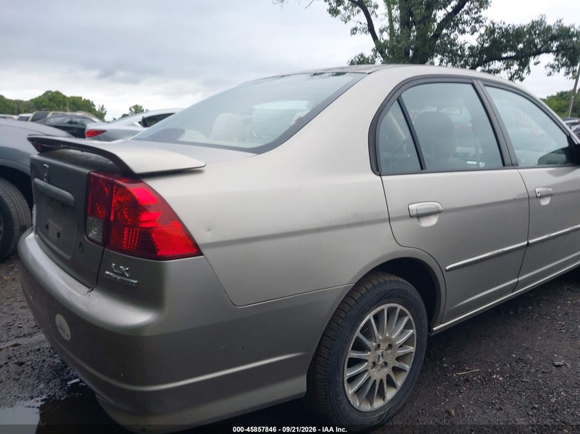 HONDA CIVIC 2005 VIN 2HGES16525H629448