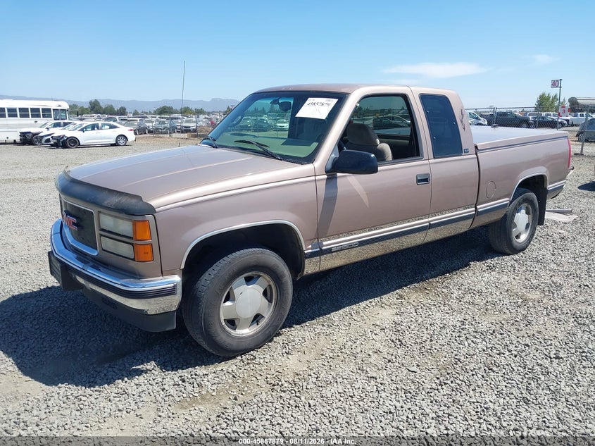 1997 GMC Sierra, Удар ззаду, IAAI, VIN 2GTEK19R7V1513393 — фото 2