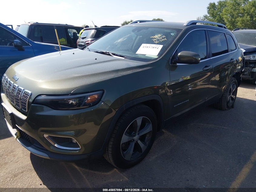 2019 Jeep Cherokee, Left Rear, IAAI, VIN 1C4PJMDN8KD180543 — photo 2