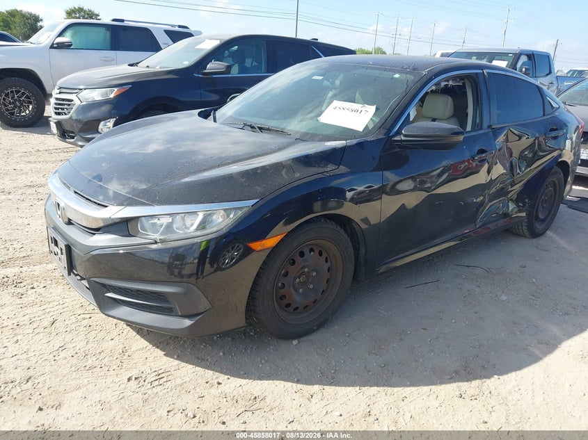 2016 Honda Civic, Left Side, IAAI, VIN 19XFC2F56GE082379 — photo 2