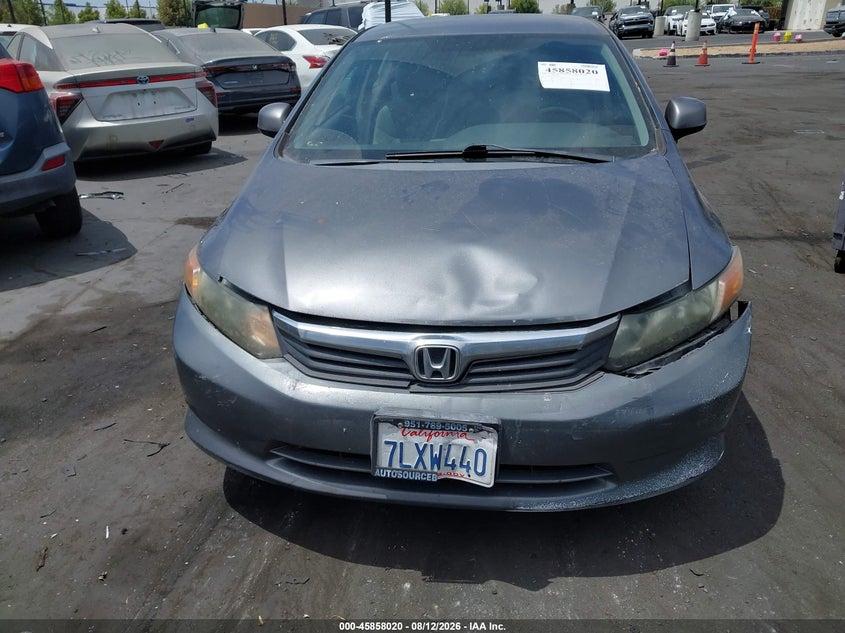 2012 HONDA CIVIC SEDAN 1.8L I-4 VVT, 140HP